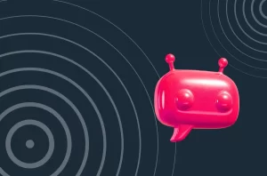 AI chatbot icon representing answer engine optimization and multichannel marketing for Microsoft Partners