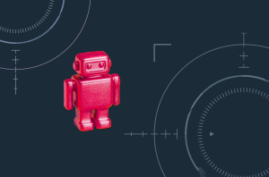 AI robot representing answer engine optimization and AI in SEO