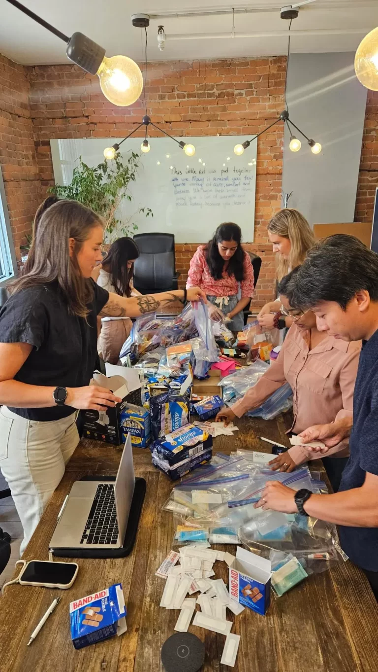 Maven Collective Marketing team volunteering