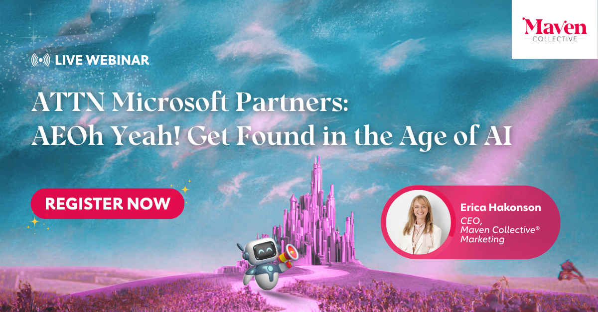Graphic with a Wizards of Oz theme promoting our upcoming AI for SEO webinar .